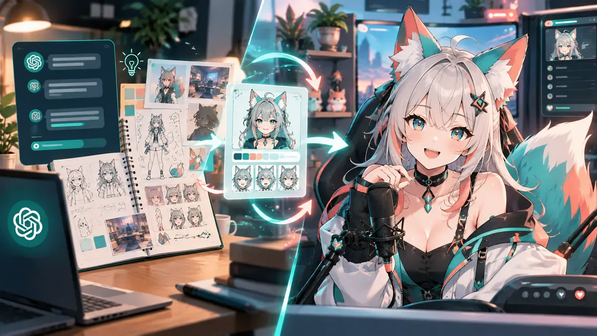 Generate a VTuber model in ChatGPT with BeTuber studio