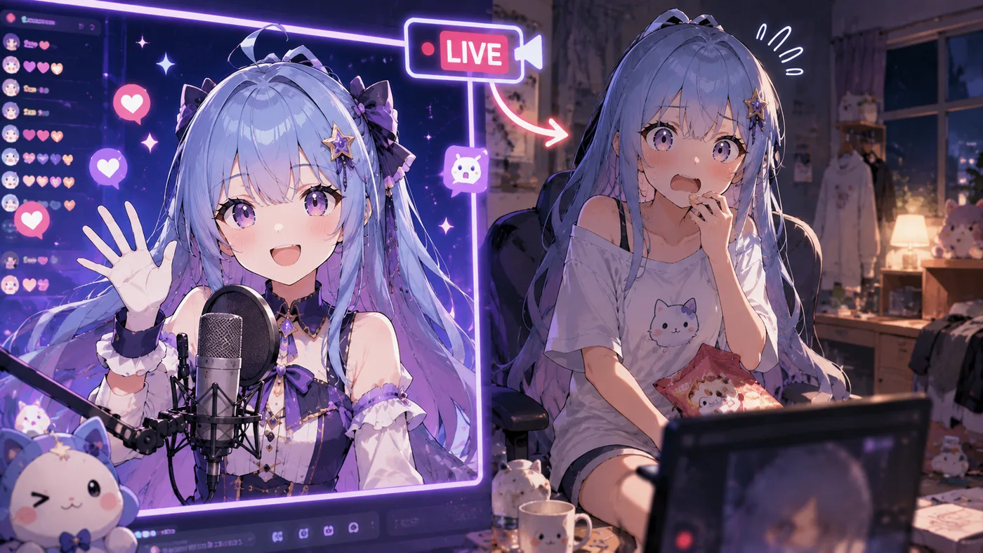VTuber Legend: How I Went Viral after Forgetting to Turn Off My Stream 解説