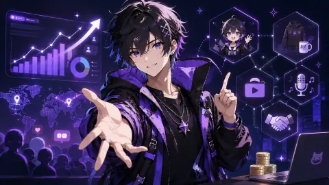 Portada del curso de crecimiento y negocio VTuber