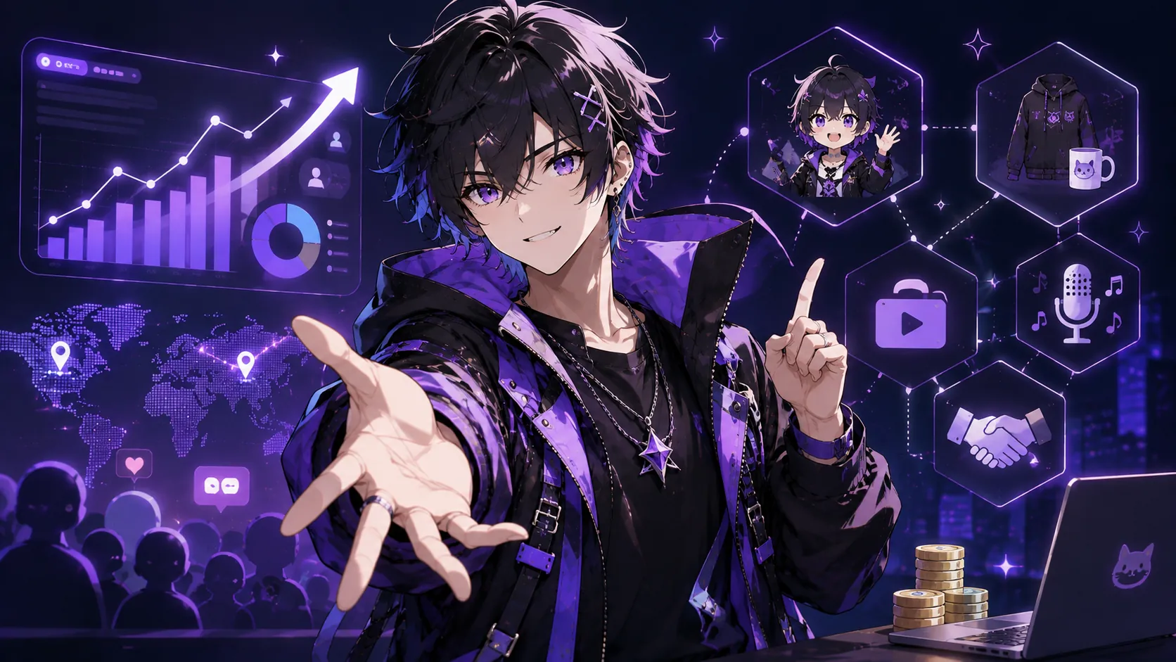 Crecimiento y negocio VTuber