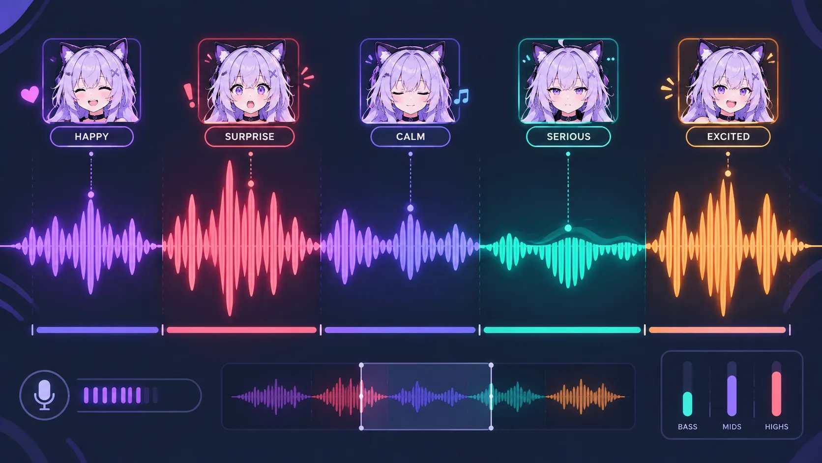 Fundamentos de actuación de voz para VTubers