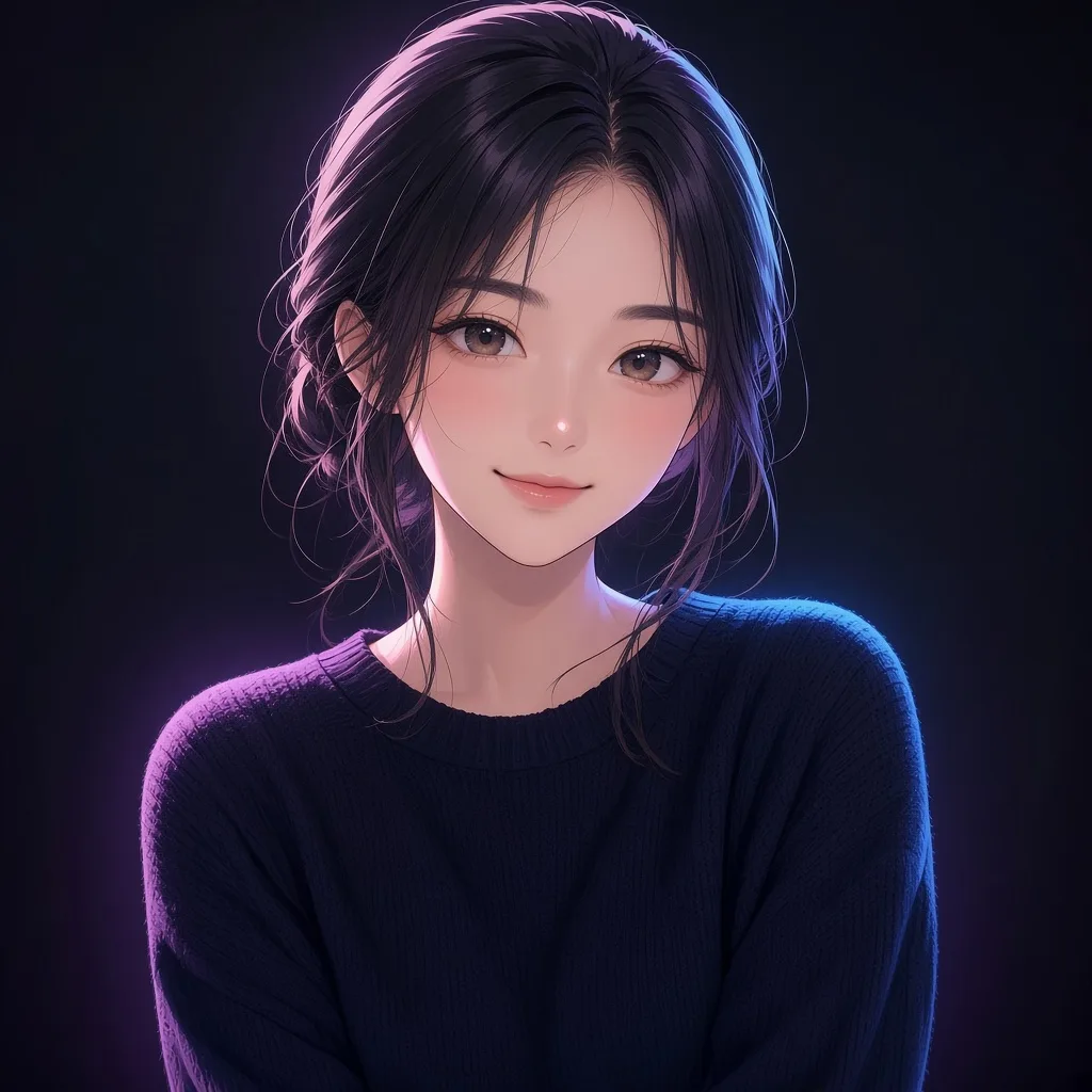 Anime VTuber avatar after BeTuber photo-to-VTuber conversion — same person as a stream-ready character