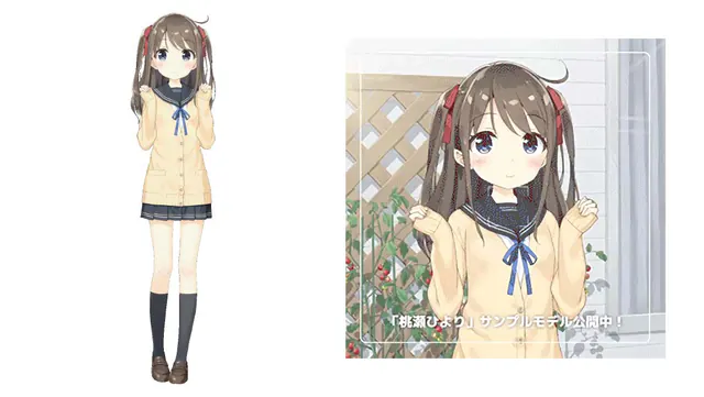 Hiyori Momose Live2D sample
